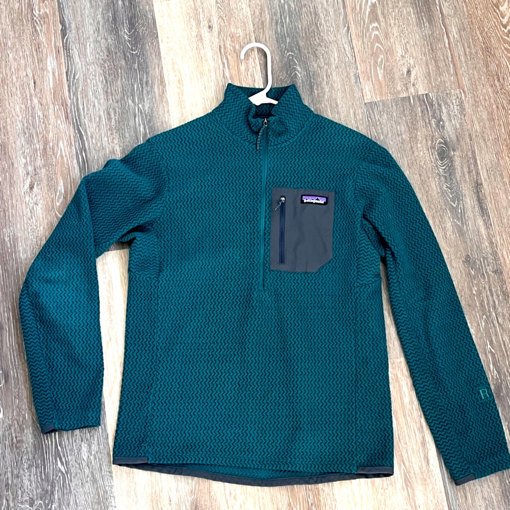Patagonia R1 Air Zip-Neck Dark Borealis Green